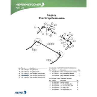 Aero 0311-860531 Easy Cover Aluminum Rear Cross Tube