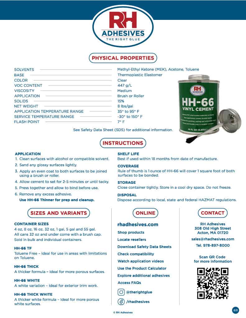 HH-66 Vinyl Cement Specification