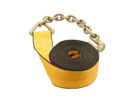 Kinedyne 3" by 30' Winch Strap with Chain Anchor