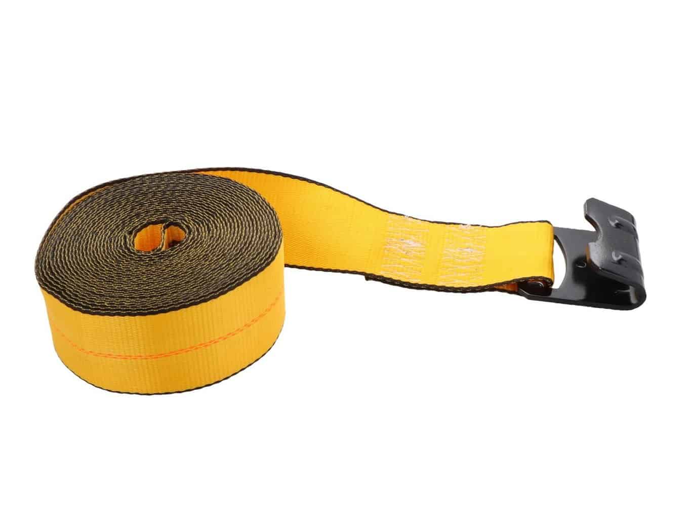 Kinedyne 3" by 30' Winch Strap with Flat Hook 323021
