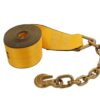 Kinedyne 4" by 30' Winch Strap with Chain Anchor