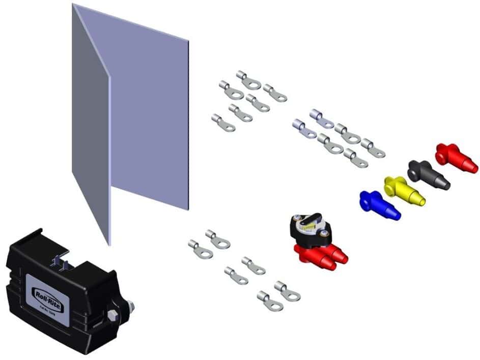 Roll Rite 10698 Relay with 35A Manual Reset Breaker and Terminals 10695