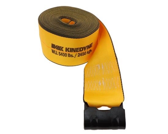Kinedyne 4" x 35' Winch Strap with Flat Hook