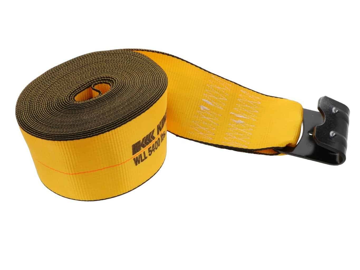 Kinedyne 4" x 35' Winch Strap with Flat Hook