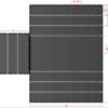 24' X 18' with flap Lumber Tarp diagram with dimensions