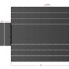 24' X 27' with flap Lumber Tarp diagram with dimensions