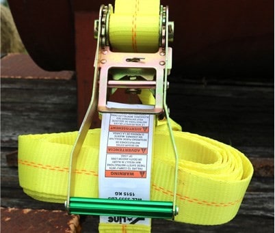 Ancra 2" x 30' Ratchet Strap with Chain Anchor