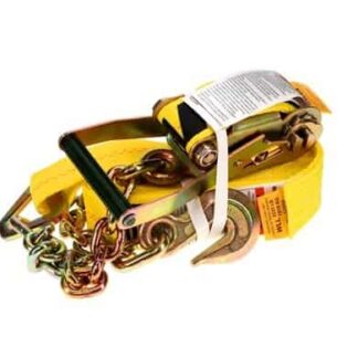 Ancra 2″ x 30′ Ratchet Strap with Chain Anchor