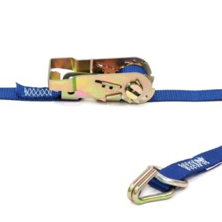 Kinedyne 1" by 12' Heavy-Duty Ratchet Utility Strap with Wire Hook & D-Ring