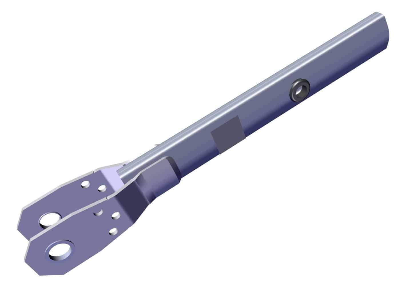Roll Rite 46982 Base Pivot Tube with Side Plates (Flat Top)