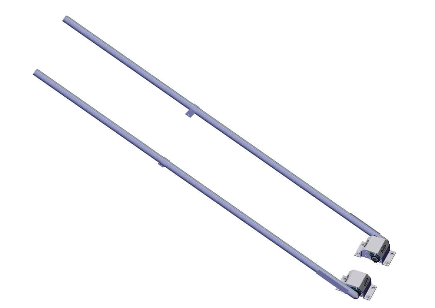 Roll Rite 46590 Top Mount 6 Spring Pivot Set with 120" Tubes