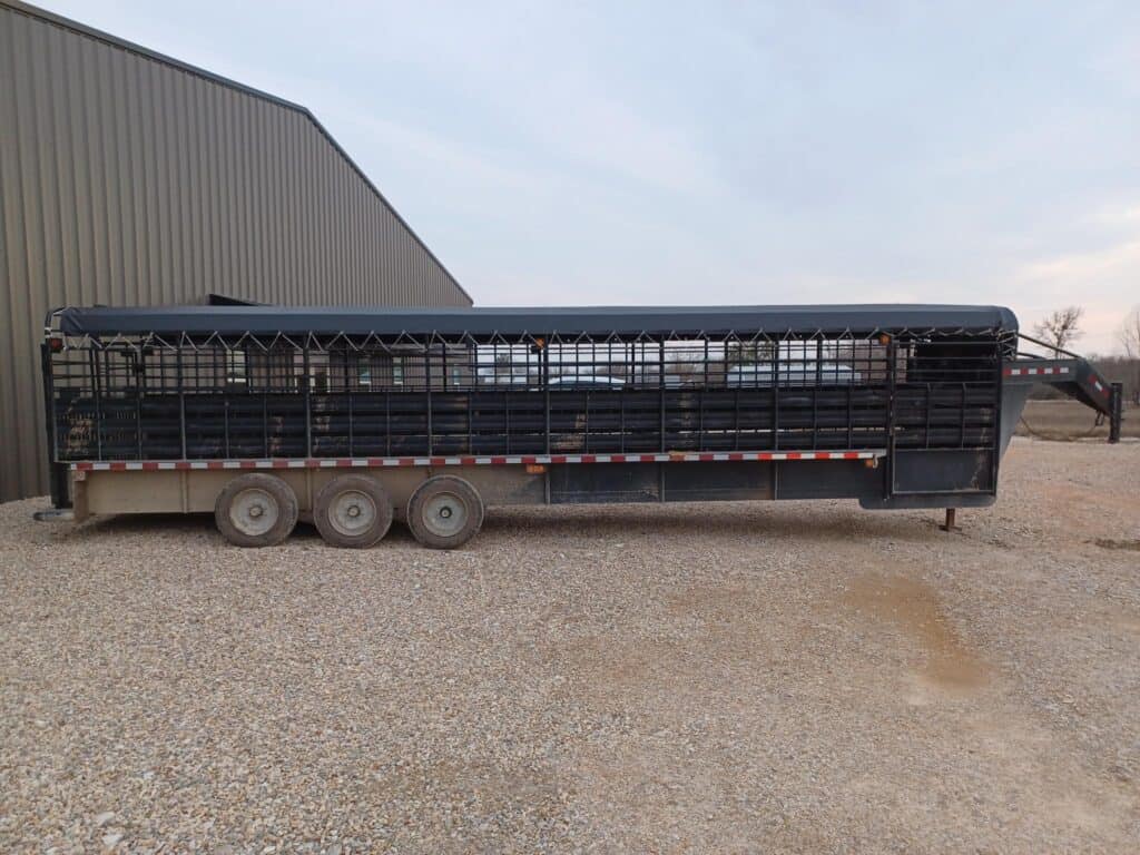 Livestock trailer tarp