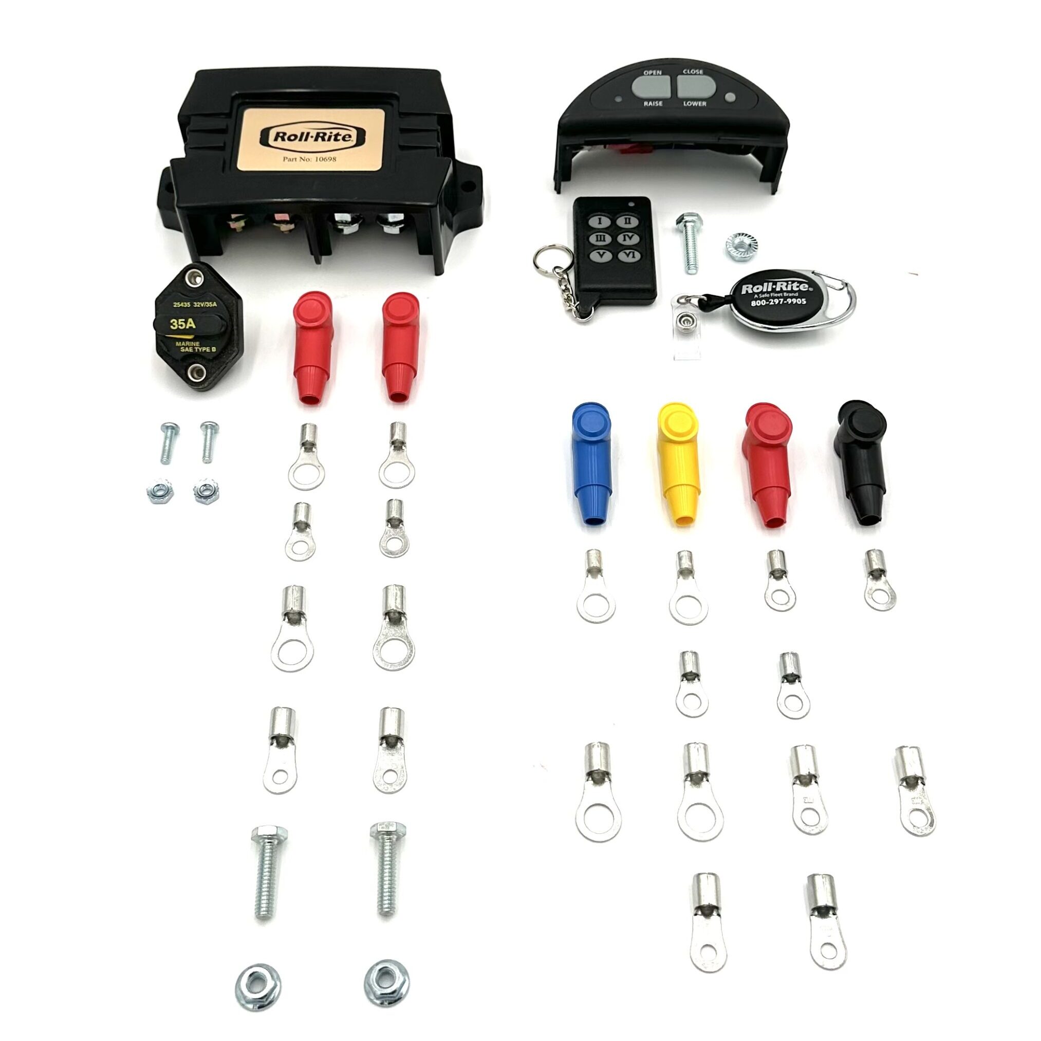 Roll Rite 10912 Electric Tarp Kit, 12V With 10698 Relay and RF
