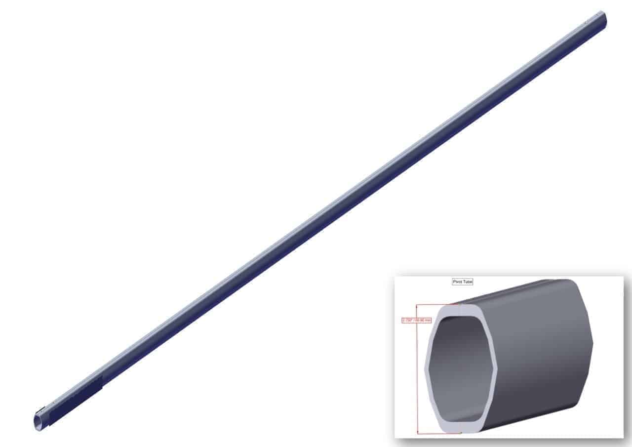 Roll Rite 120″ Pivot Tube with Set Screws