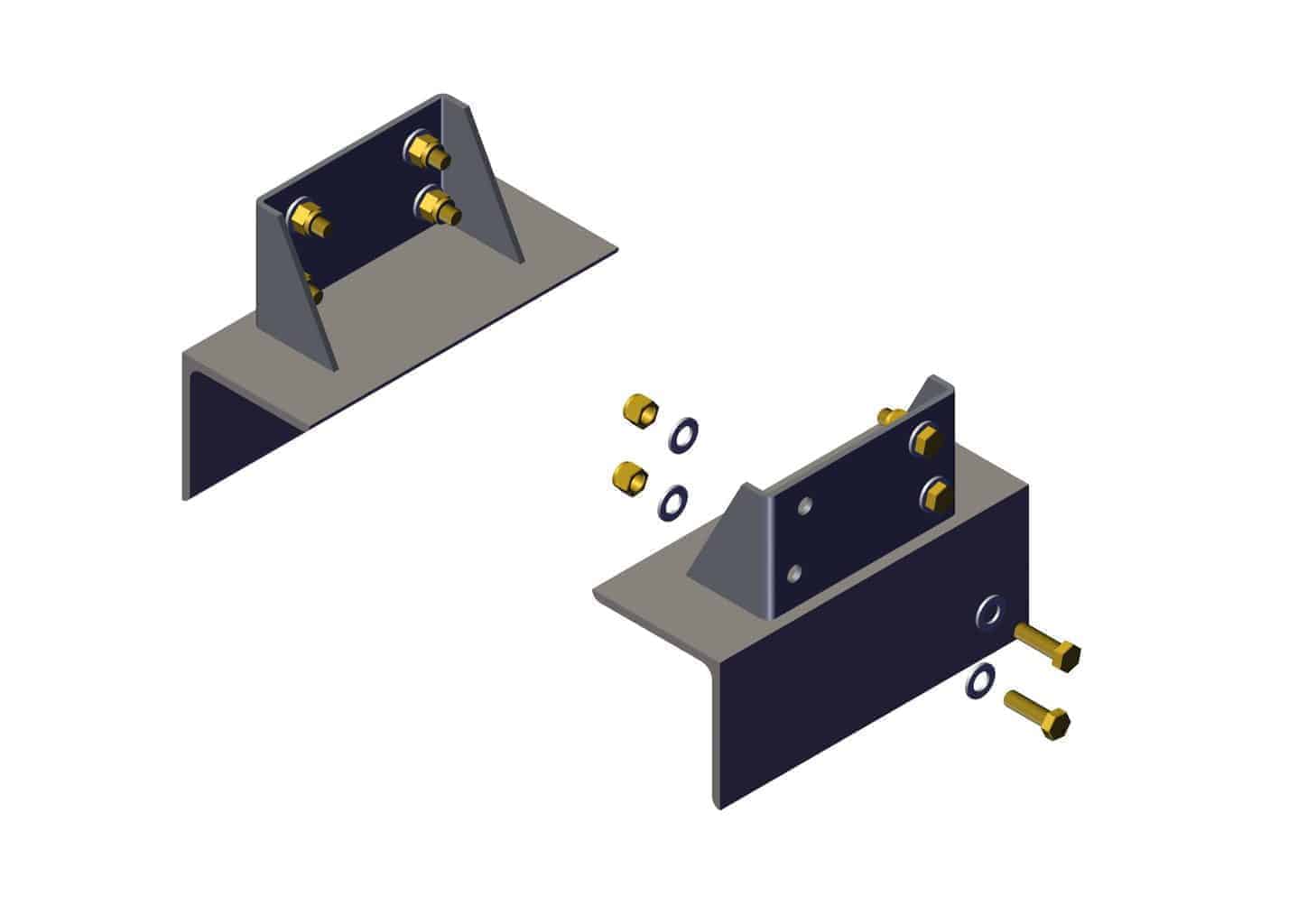 Roll Rite 39002 Bracket, Mounting Side Frame Style for Tower - Set