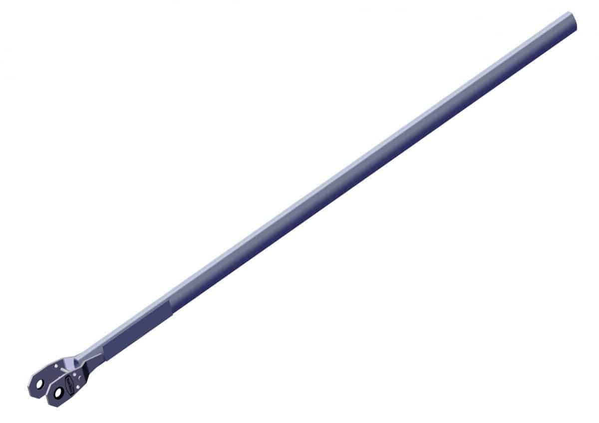 Roll Rite 46150 Pivot Tube with Side Plates & Set Screws for 5-Spring