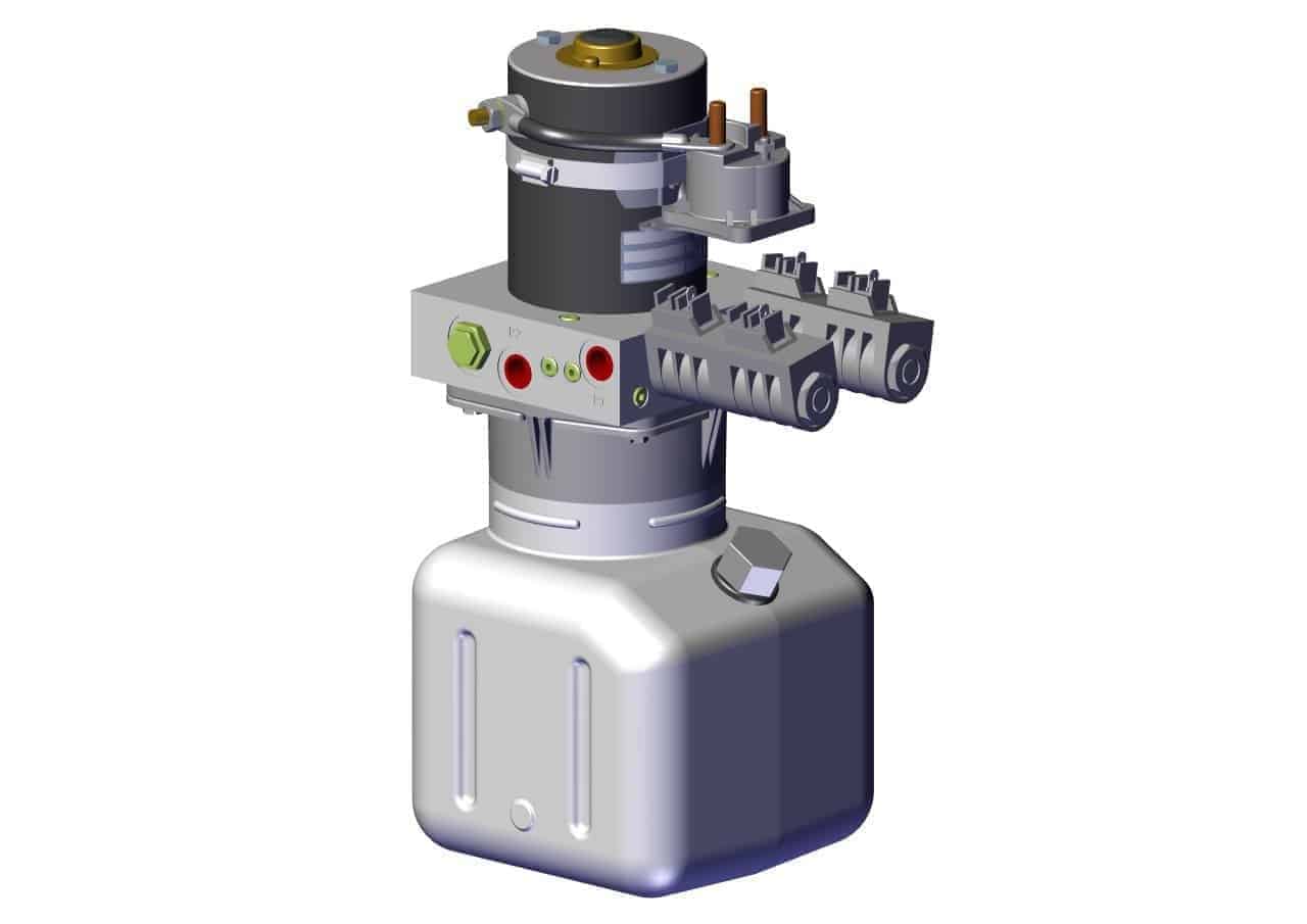 Roll Rite 39616 Hydraulic Power Unit, 12V, 2 Valve