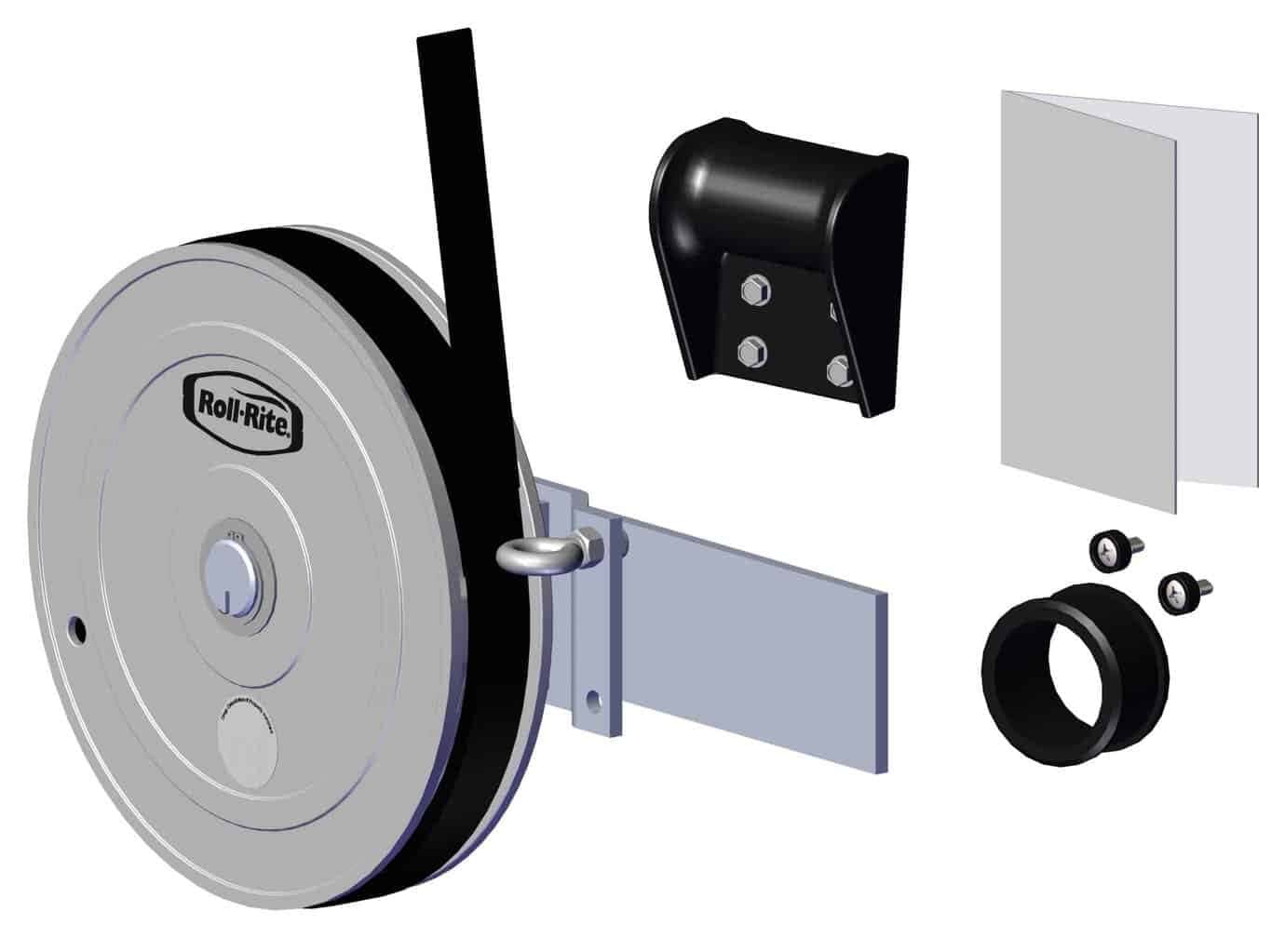 Roll Rite Tarp Return with Mounting Plate for Sheet and Post Trailers - 2-in axle RR38510 Roll over image to zoom in Roll Rite Tarp Return with Mounting Plate for Sheet and Post Trailers – 2″ axle