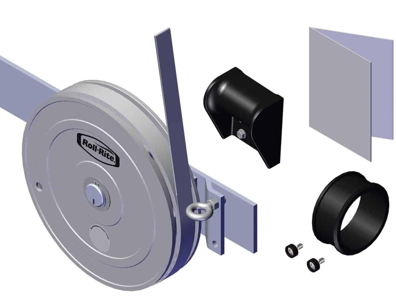 Roll Rite 38513 Tarp Return for 3" Axle with Mounting Plate