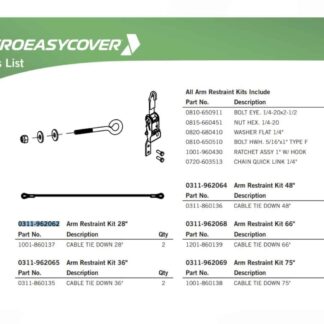 Aero 0311-962062 Easy Cover Arm Restraint Kit