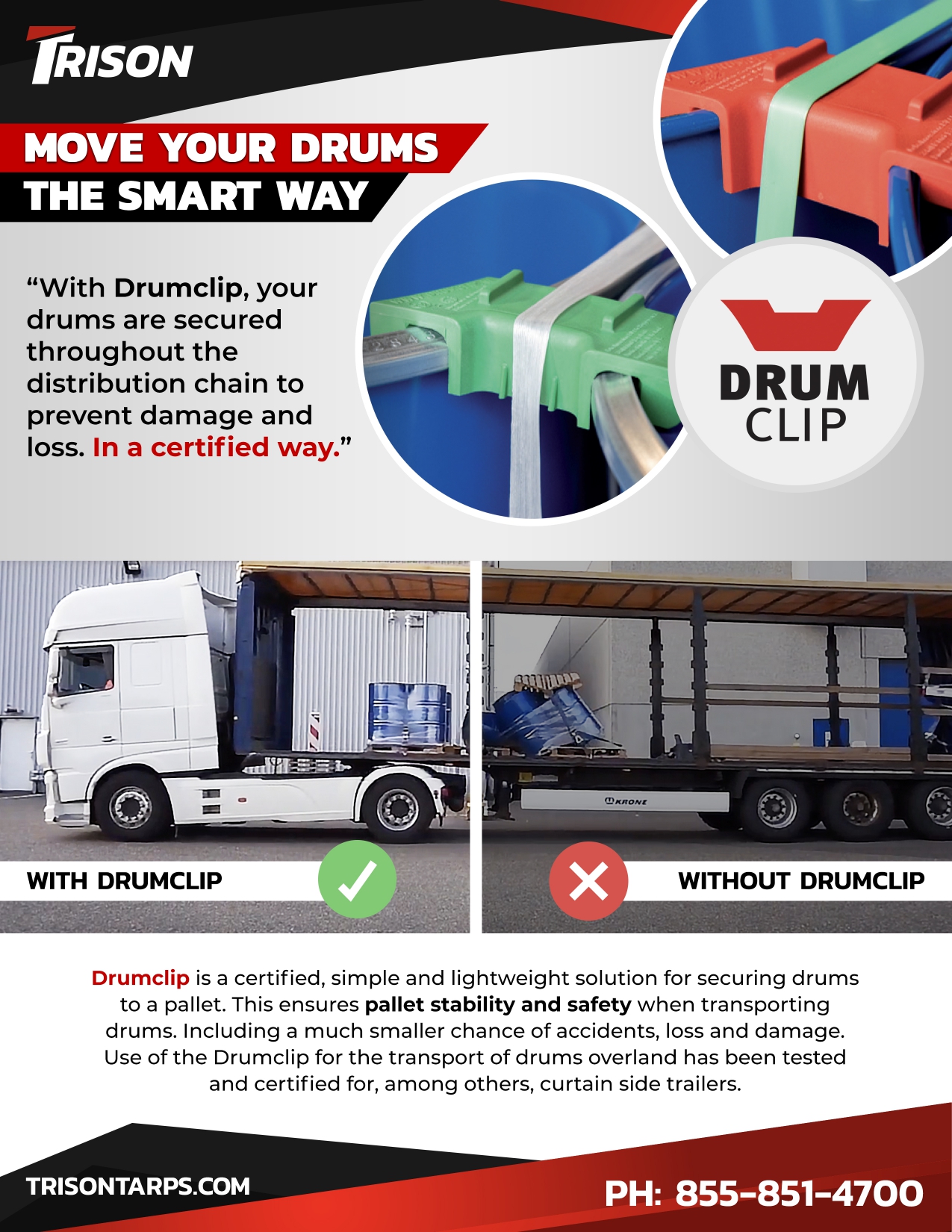Drumclip- Drum Transportation Tool