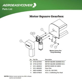 Aero 0311-860652 Aero Motor Cover for Square Motor