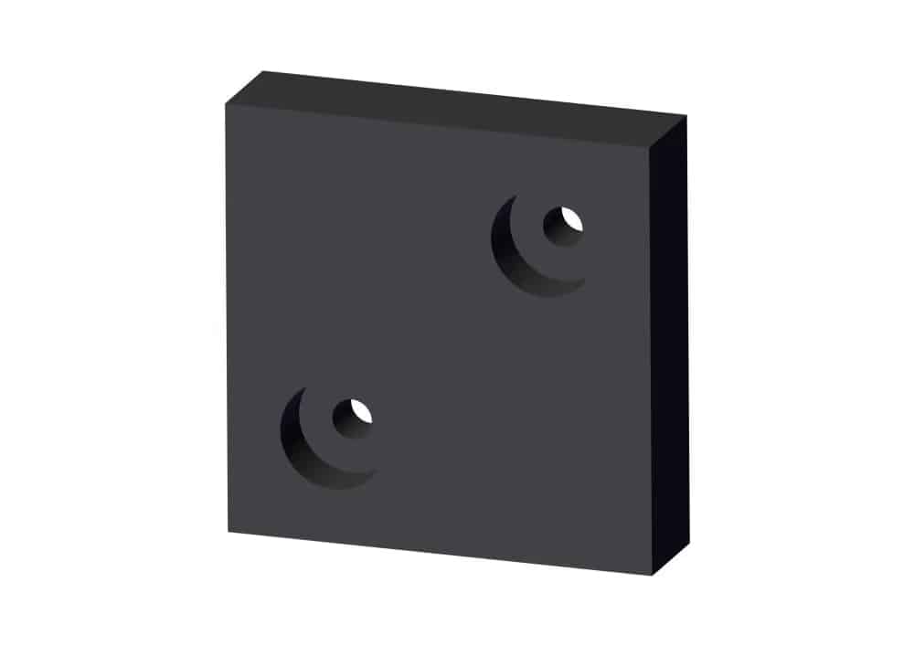 Roll Rite 79512 ALC Rubber Block for Gantry Top with Holes