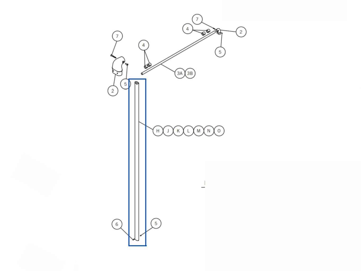 AeroForce F2B 0311-840200-P 108 Upper Swing Arm
