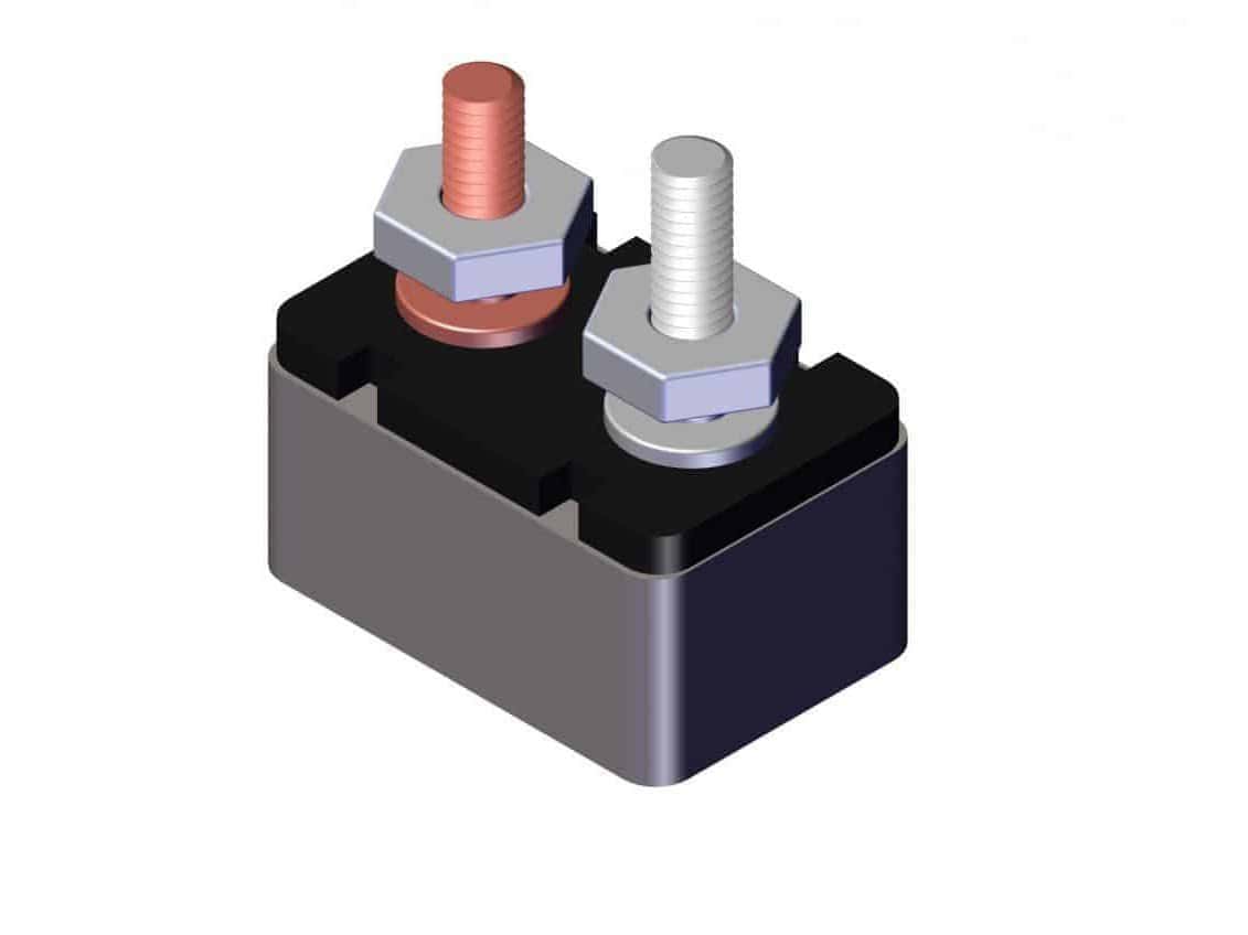 Roll Rite 101259, 50 Amp Manual Reset Circuit Breaker for Rite Touch