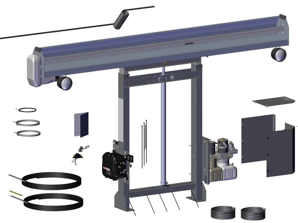Roll Rite 101531 Tower Assembly - 12v SDX Single Stage with Single Valve Pump & Control Box for DC400 Tarp System