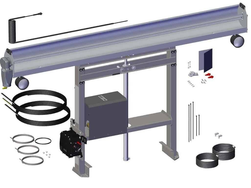 Roll Rite 102875 TarpMaster Adjustable Narrow Frame Tower with Pump & Control Box for DC204 Tarp System