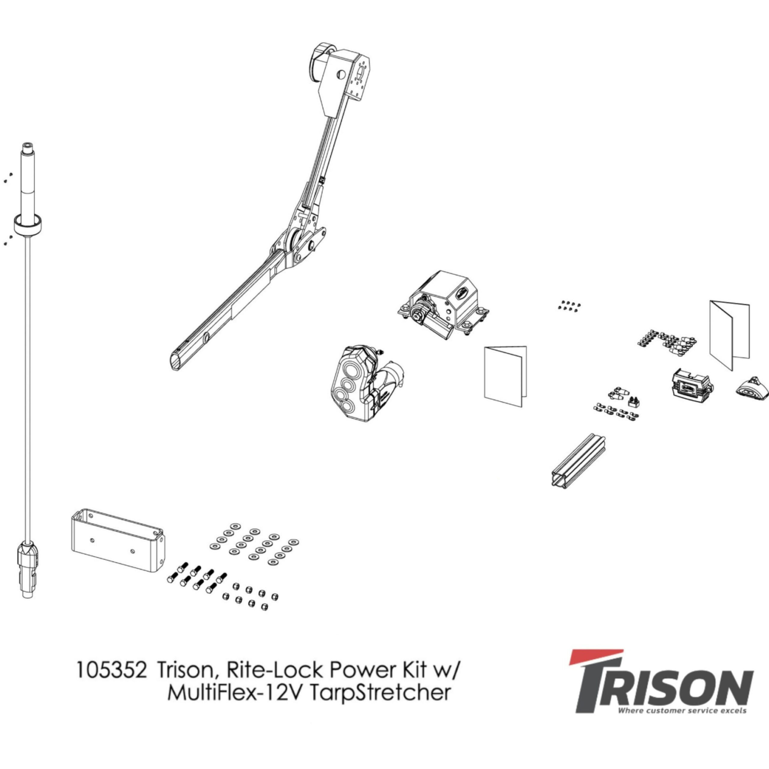 Roll-Rite-105352-Electric-Conversion-Kit-with-Multi-Flex-Rear-Arm