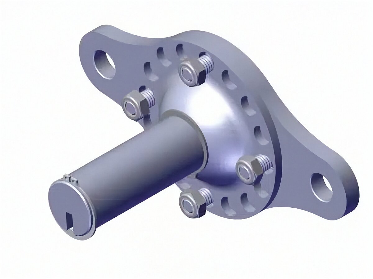 Roll Rite 45340-HM Pivot Pin, 4-Spring High Mount Pivot Pin with Plate