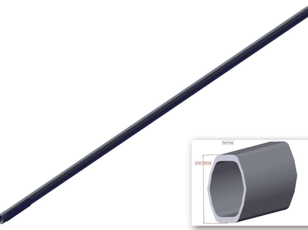 Roll Rite 46260 Aluminum Pivot Tube (144) with Set Screws