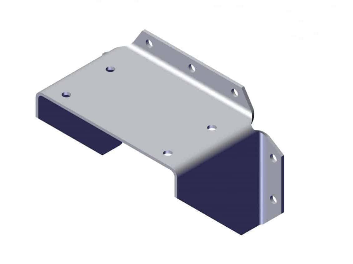 Roll Rite 47200 AL Bracket for Mounting Top Mount Pivot to Vertical Surface