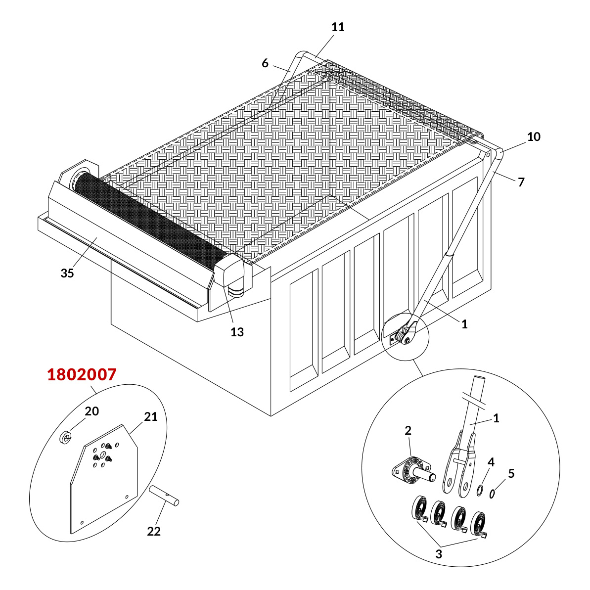 Donovan 1802007 Bearing Plate Assembly - Zinc