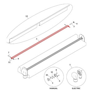 Donovan 1809330 Extruded Roller Bar