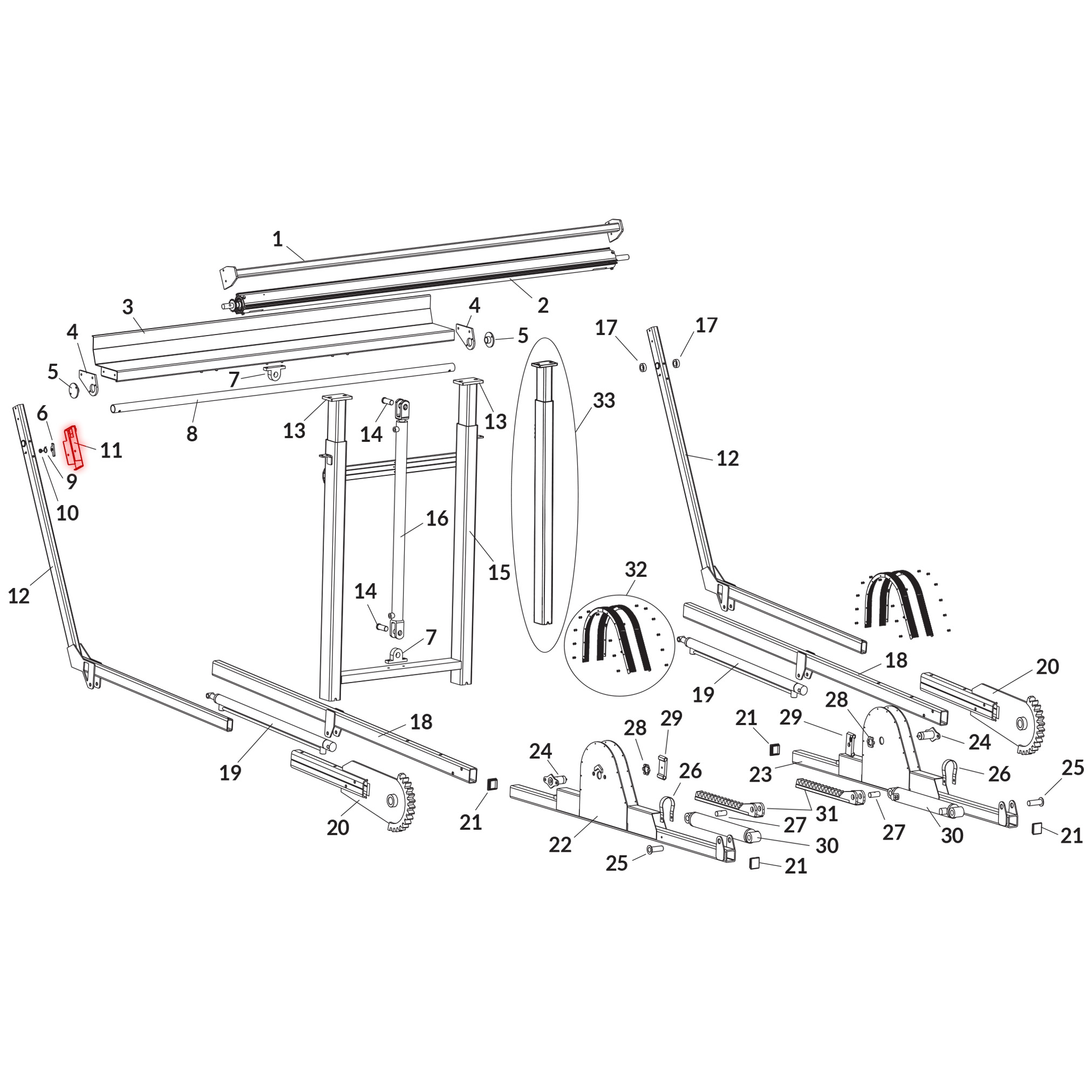Donovan 1809009 Ratchet Guard Assembly