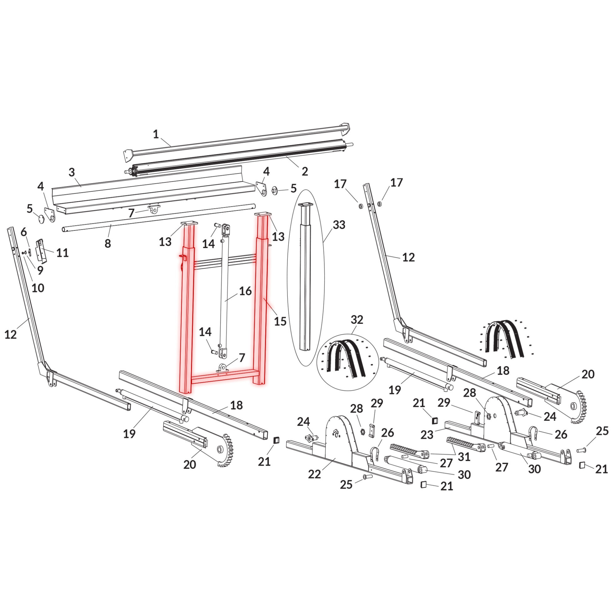 Donovan SWAT 1808868 Gantry Base Frame
