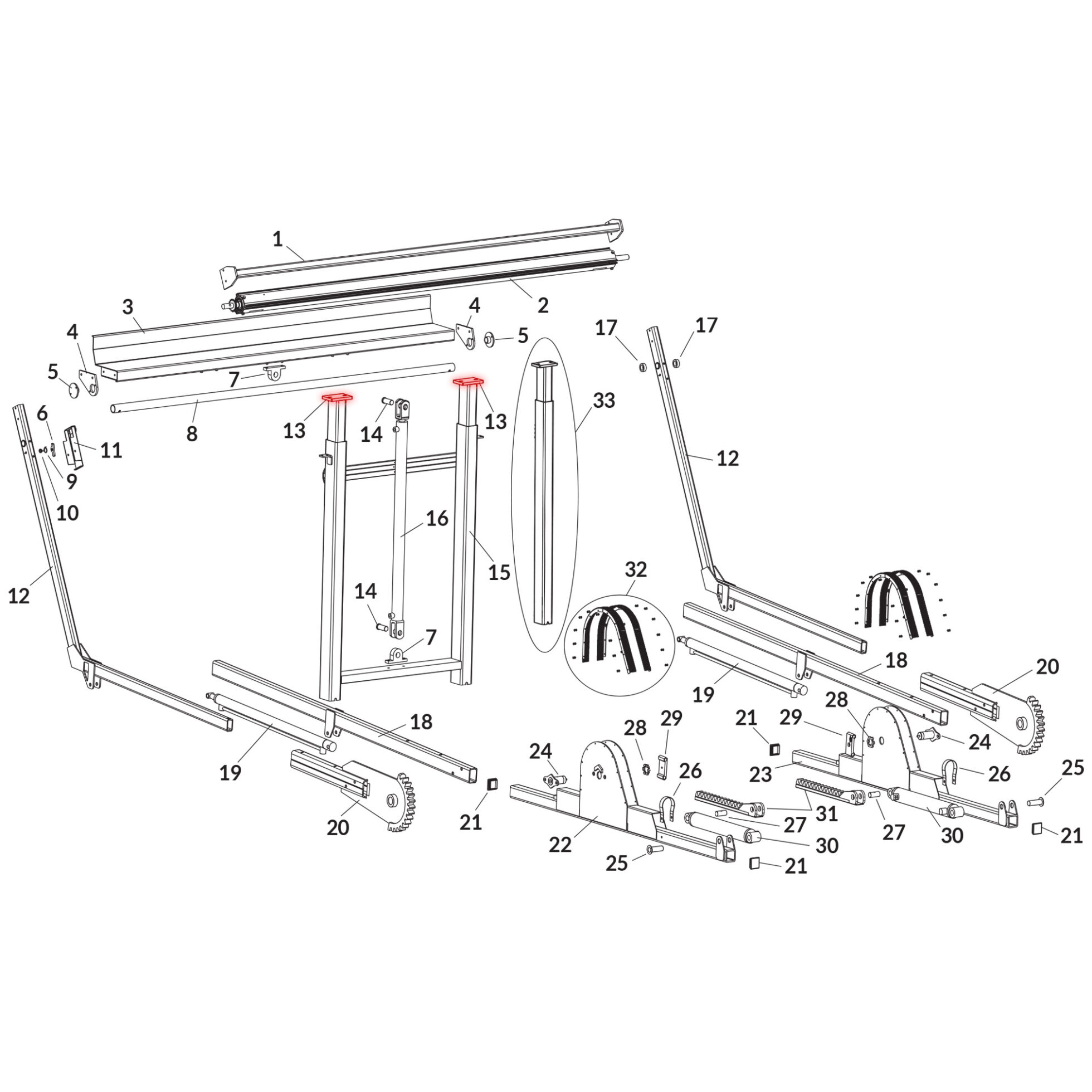 Donovan SWAT 1808871 Gantry Telescoping Leg