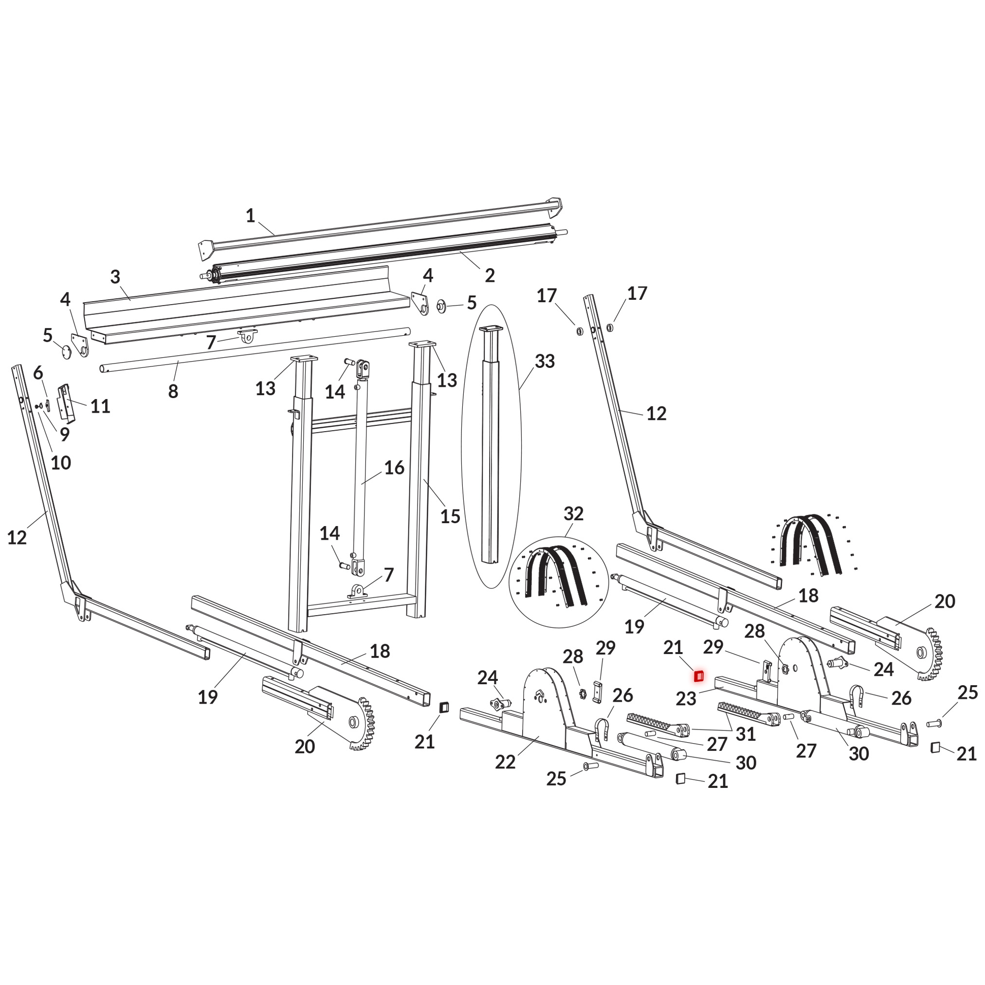 Donovan SWAT 1808887 Pivot Gear Arm