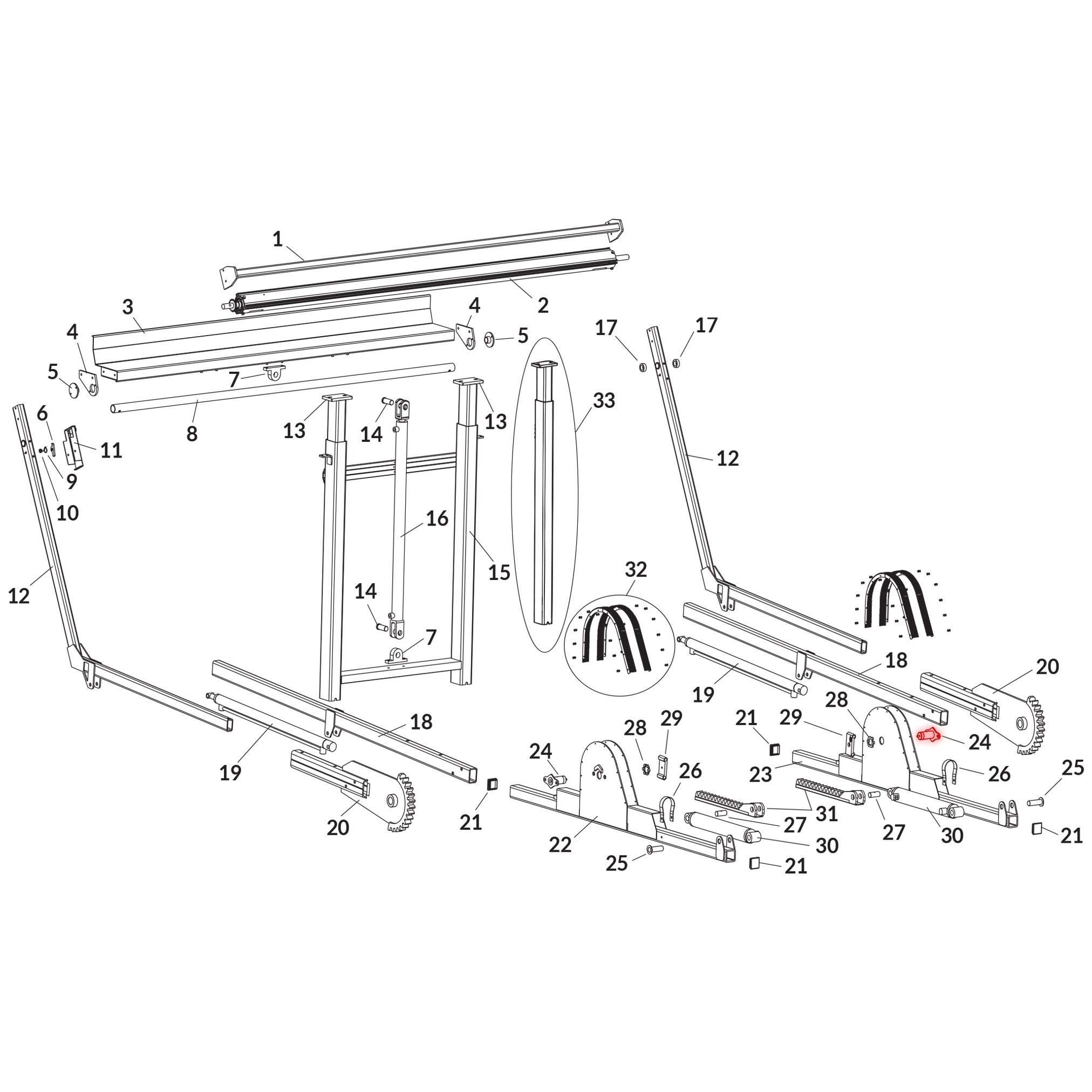 Donovan SWAT 1809168 Pivot Pin Assembly