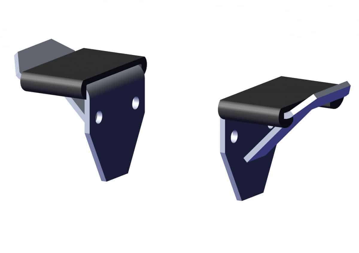 Roll Rite 46950 Aluminum Stop Bracket (Pair