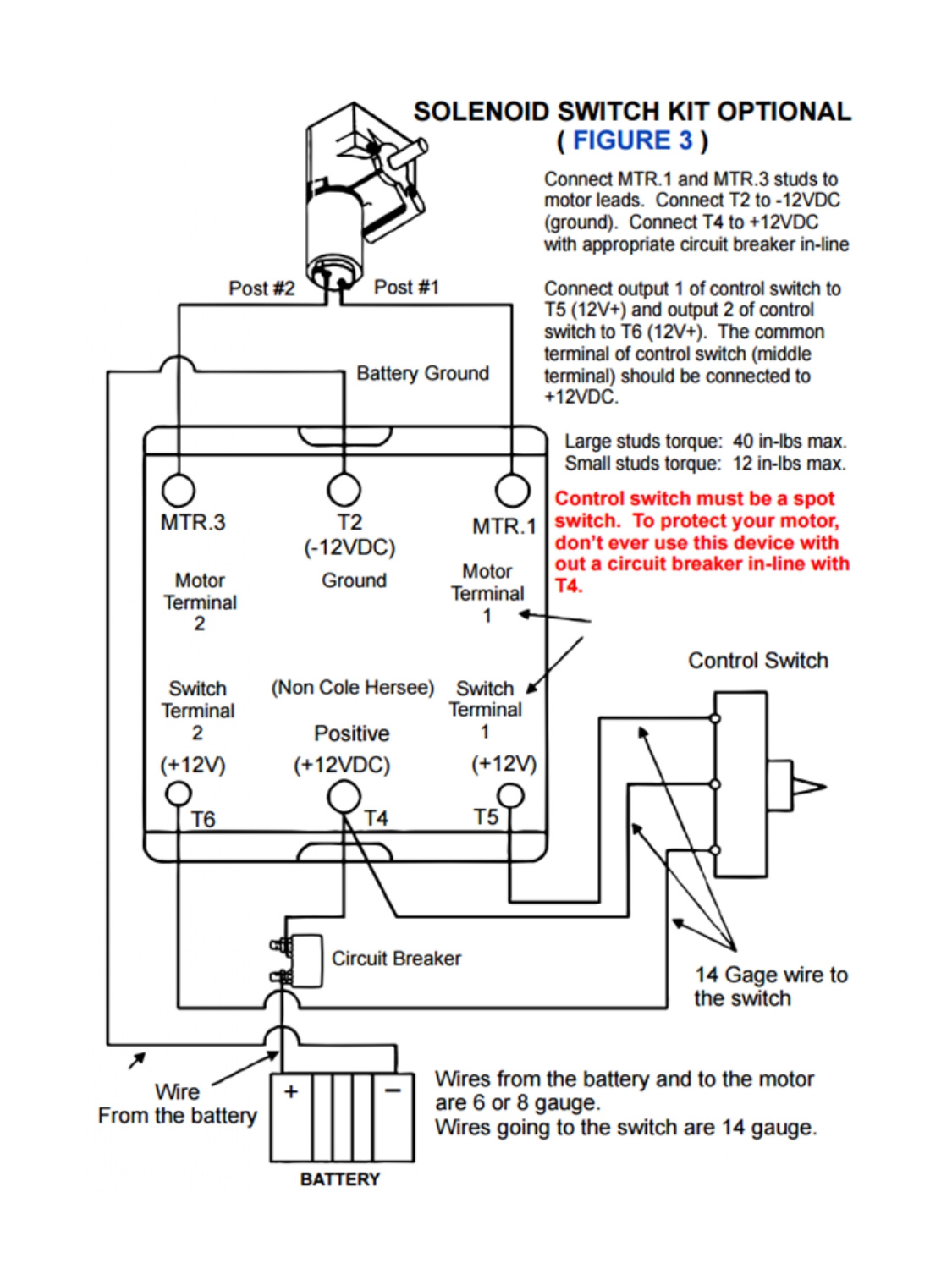 Reverse Polarity Solenoid & Weatherproof Switch Kit Wiring Diagram