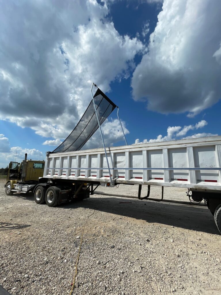 Electric Dump truck Tarp System