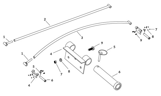 Shur-Co 1106615 Heavy-Duty Bow Kit - 8" Rise