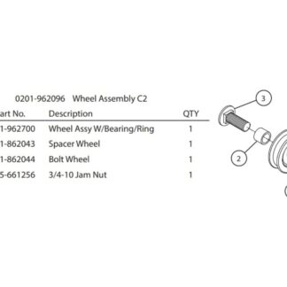 Aero 0201-962096 Wheel Assembly C2 for Conestoga System