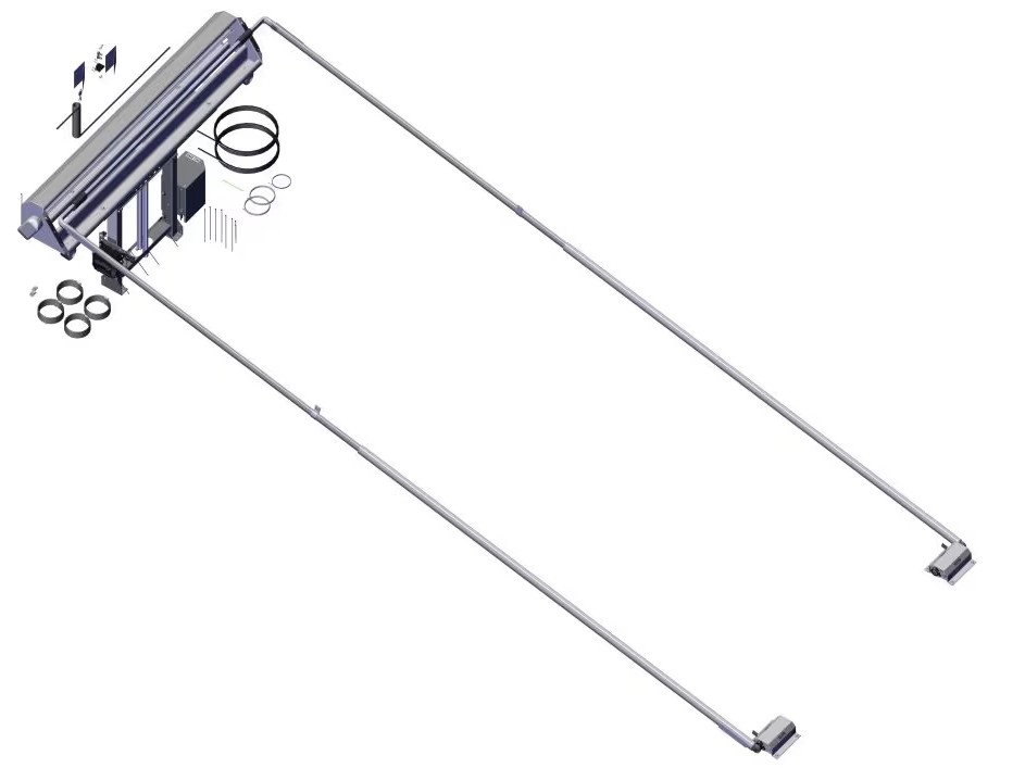 Roll Rite DC422, DC426, and DC428 Automatic Tarp Systems for Roll-Off Trucks and Trailers