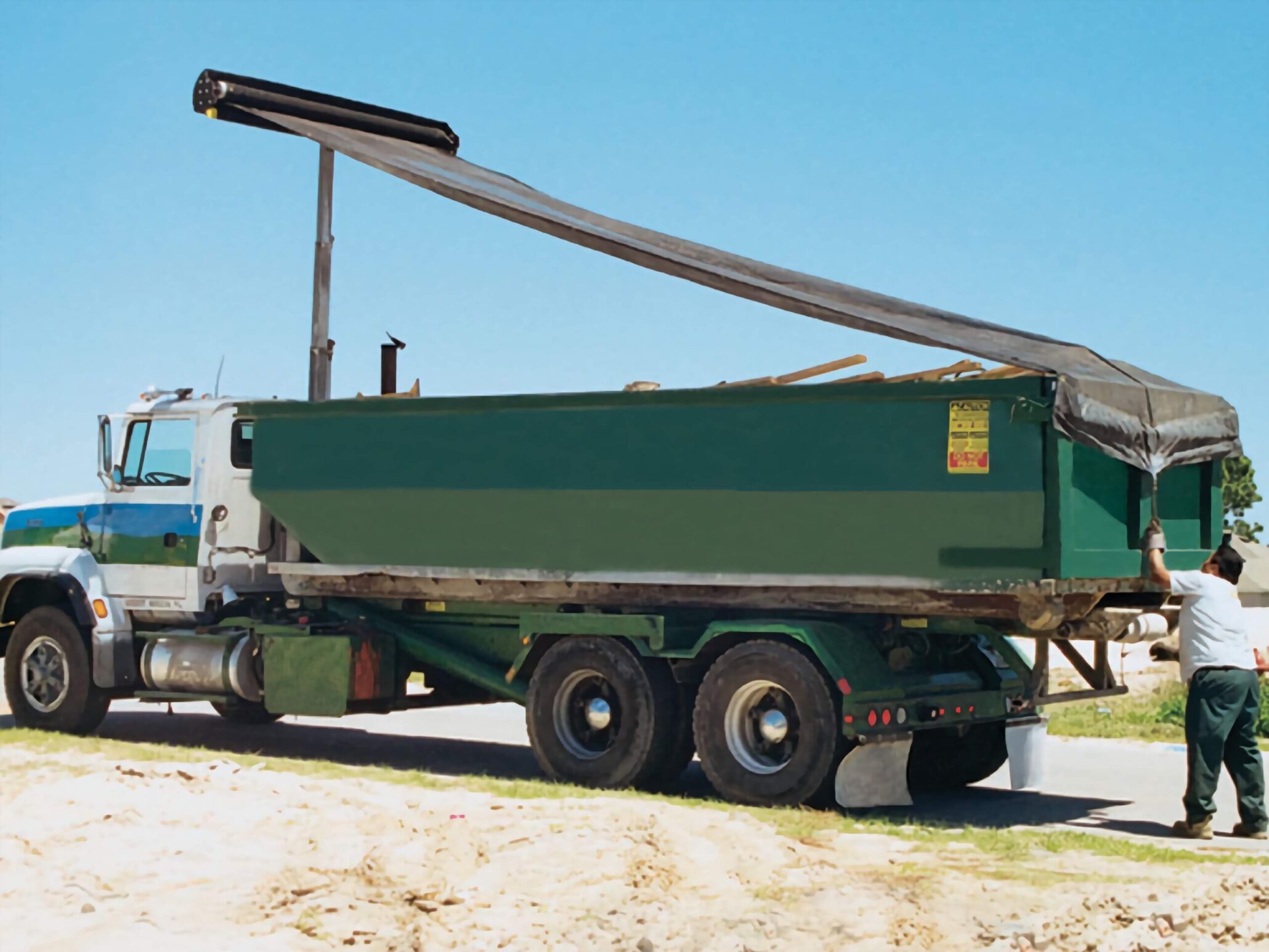 Donovan HY-Tower Armless Tarp System for Roll-Off Containers
