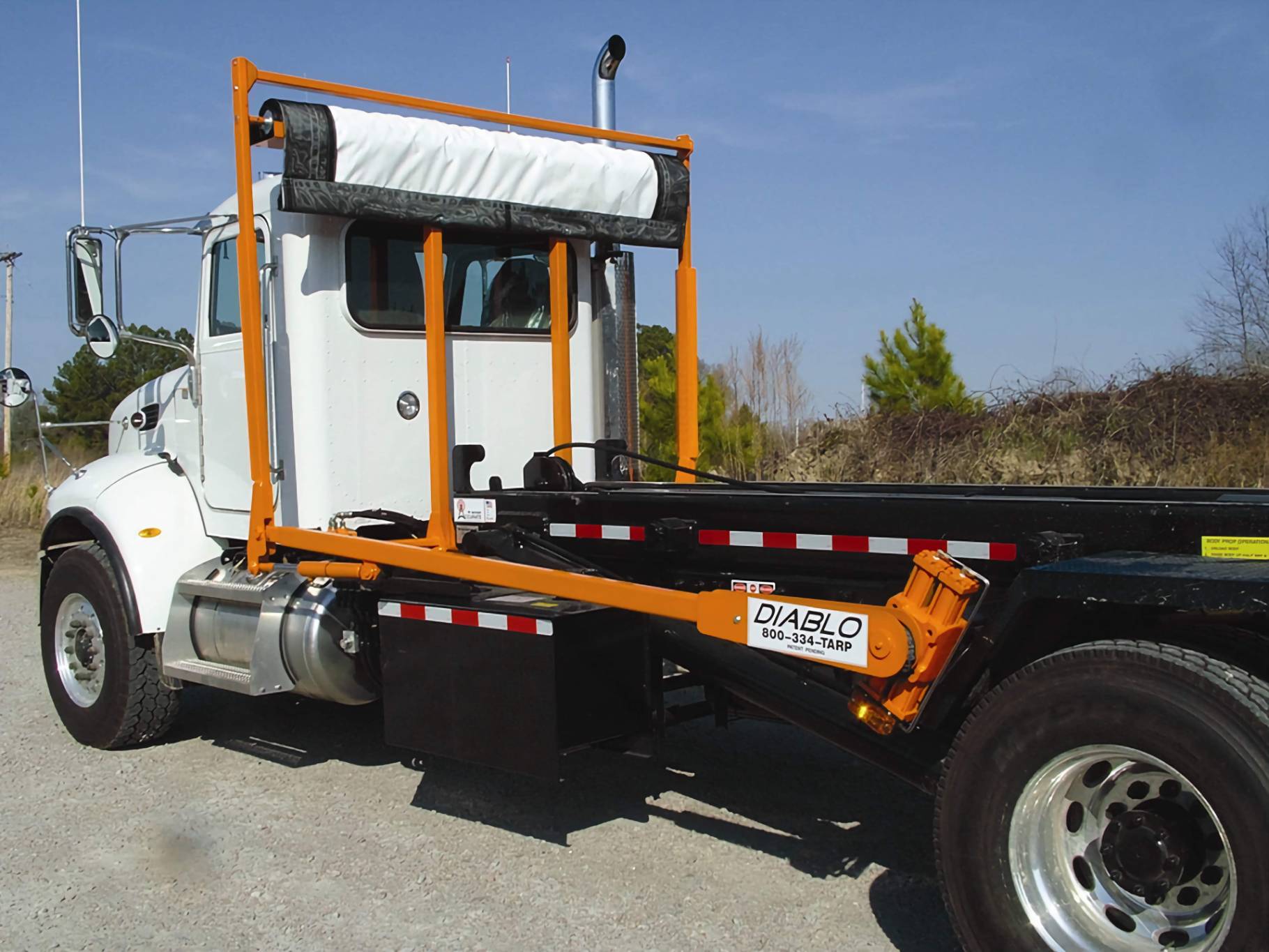 O’Brian Diablo Roll-Off Hoist Tarping System